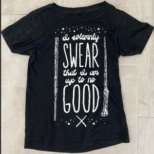 XS- Harry Potter quote shirt | BLACK